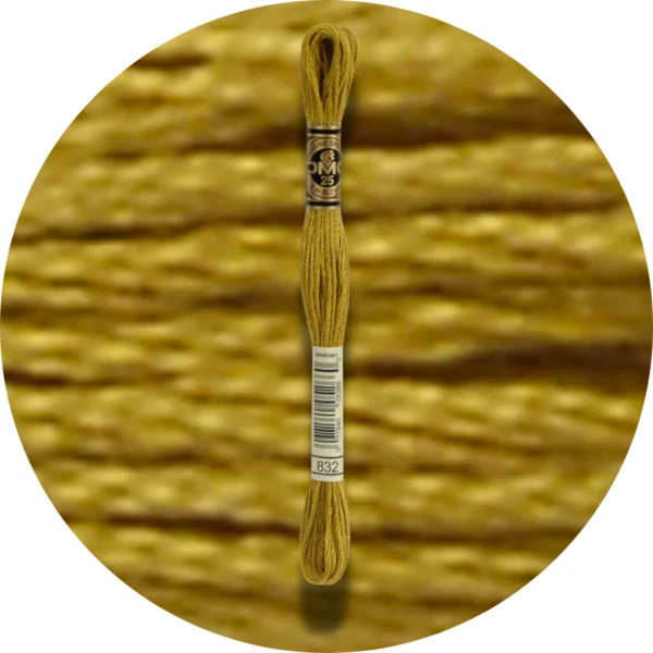 DMC Mouliné Spécial 25 Broderigarn, Ensfarvet, Røde/Gule/Orange nuancer